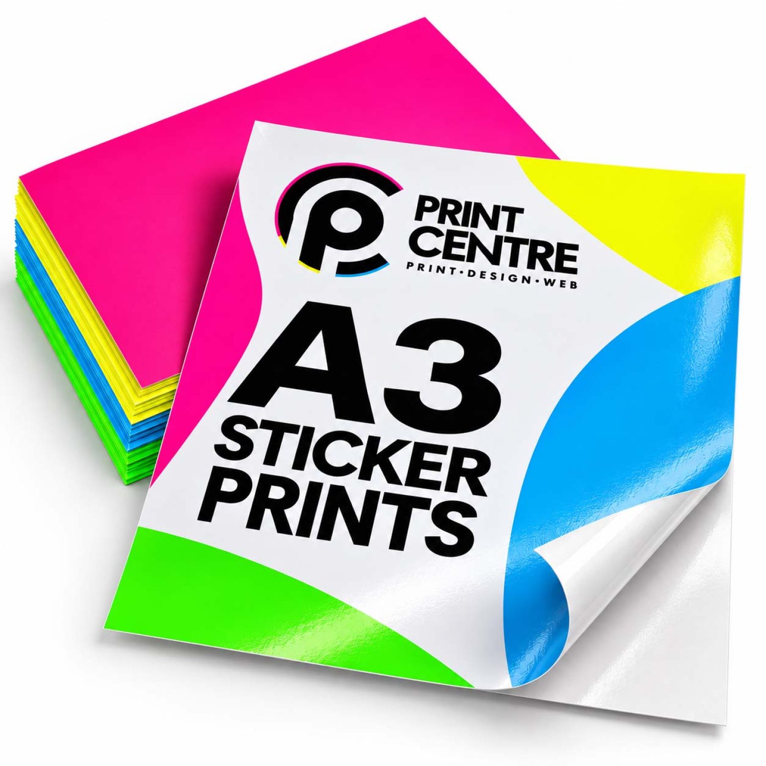 Neon A3 Sticker Prints