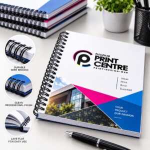 Wire Binding printing by Fujifilm Print Centre - Binding