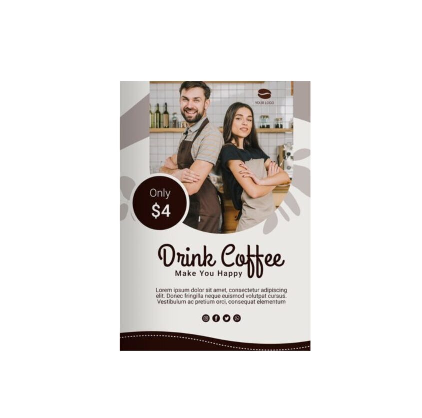 500 Custom Flyers Or Brochures – 8.5x11 Black & White Printing Service